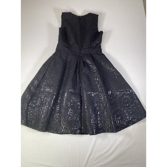 Eva Mendes Womens Black Fit Flare Dress Sleeveless Size 4 - Picture 12 of 12